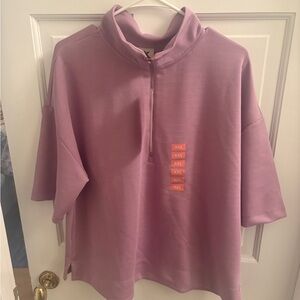 ZeroXposur Women's Half-Zip Purple Sweatshirt